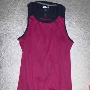 Adidas Workout Top- Breast Cancer Awareness
